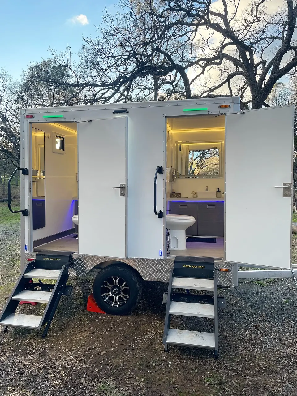 Restroom trailers equipment example